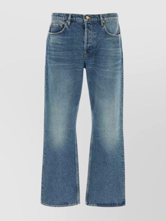 Golden Goose denim ripped loose straight-leg jeans