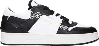 Jimmy Choo London Zwarte Leren Sneakers