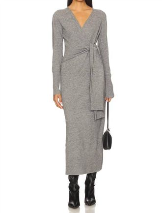 Veronica Beard Salomez Knit Dress In Heather Grey