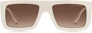 Marc Jacobs 53mm Gradient Rectangular Sunglasses in Ivory/Brown Sf at Nordstrom Rack