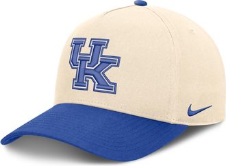 Nike Kentucky Campus Prep Rise Nike Mens College A-Frame Adjustable Hat in Brown | NC2A0BP1NKY-TRY
