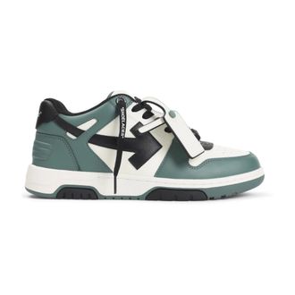 Off-white Schoenen, Heren, Groen, 44 EU, Leer, Groene Sneakers Stijl Aw 25