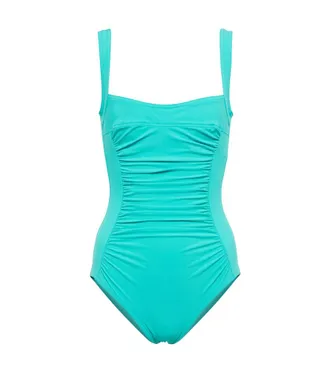 Karla Colletto Basics ruched swimsuit
