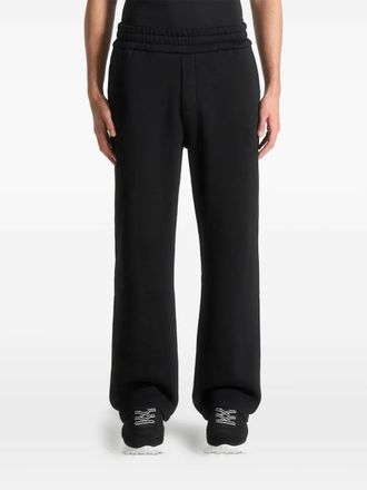 Mani&egrave;re De Voir Marcel eiffel-embroidered track pants - Black