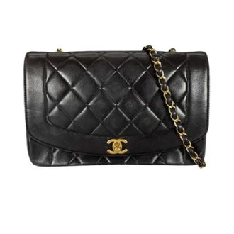Chanel Pre-owned Vintage Schoudertas - Dames - Pre-owned - Zwart - Maat: ONE Size Leer