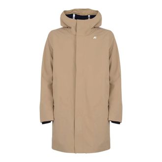 K-Way Thomas Bonded Jacket - Heren - Mantels - Beige - Maat: XL Nylon