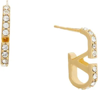 Valentino Vlogo Signature Swarovski Earrings