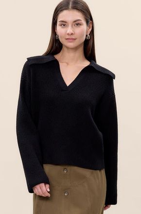 Rebecca Taylor Giselle Knit Sweater in Black at Nordstrom, Size X-Small