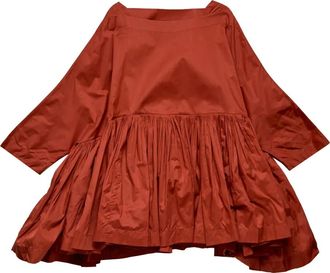 Egg Flora square-neck top - women - Fabric - One Size - Red