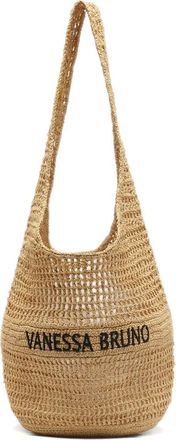 Vanessa Bruno Borsa a spalla con logo - Toni neutri