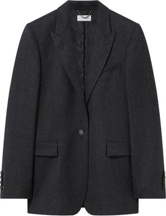 Stella McCartney Giacca Boyfriend In Flanella Iconica-Donna