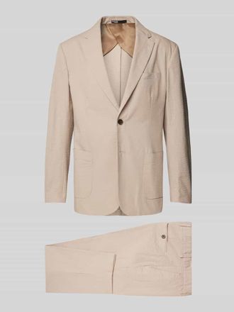 Selected Regular Fit Anzug mit Reverskragen Modell SMITH in Offwhite, Größe 48