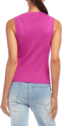 Karen Kane Rib Sweater Tank in Orchid at Nordstrom, Size X-Large