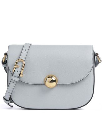 Furla Moonlight S Crossbody Textured Grey Leather Bag