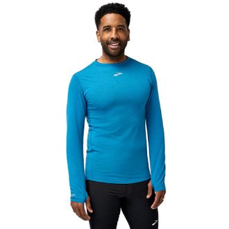 Brooks Mens High Point Long-Sleeve Shirt Blue XS