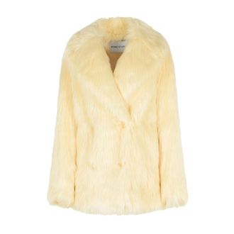 Stand Studio Faux Fur & Shearling Jackets, female, Yellow, Size: 3XS Katalina Faux Fur Coat