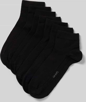 Camano Socken mit Label-Print im 7er-Pack in Black, Größe 39-42