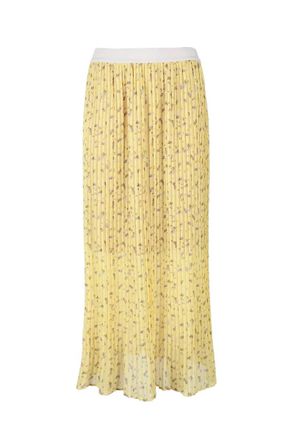 Semicouture Yellow Viscose Skirt