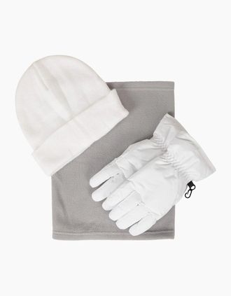 Mountain Warehouse Womens Mountain Warehouse Womens/Ladies Snow Accessories Set - Cream - Size: M