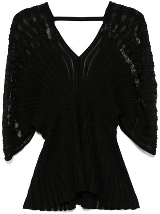 Elie Saab knitted blouse - Black