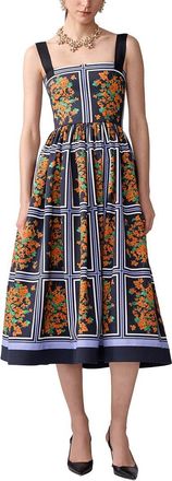 Carolina Herrera Thick Strap Full Midi Dress