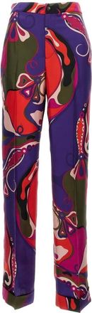 Pucci Broeken, Dames, Veelkleurig, S, Wijde Broek
