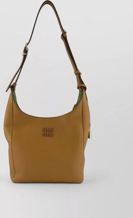 Miu Miu leather shoulder bag adjustable strap hardware