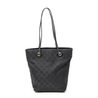 Gucci Pre-owned Womens Small Eclipse Shopping Shoulder Bag - Black - One Size