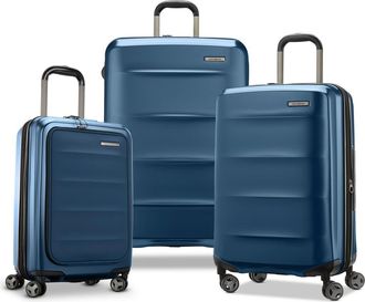 Samsonite Octiv 3 Piece Set (Pro Front Pocket 20/24/28) Hardside Spinner in Blue Denim at Nordstrom