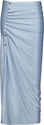 Paco Rabanne Maxi Rokken - Dames - Maxi Rokken - Blauw - S - Katoen - Rokken