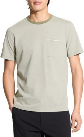 Theory Birds Eye Ringer T-Shirt in Green Multi at Nordstrom Rack, Size Xx-Large