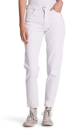 Hudson Bettie High Waist Tapered Jeans in White at Nordstrom Rack, Size 26
