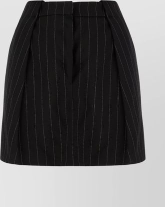 Sportmax high-waisted pinstripe mini skirt with front pockets