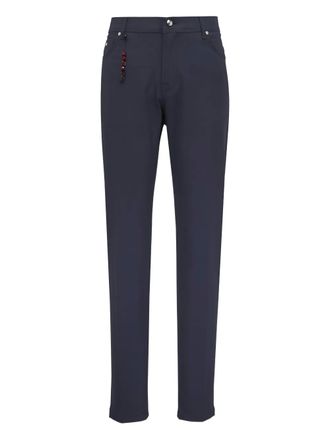 Marco Pescarolo charm-detail trousers - Blue