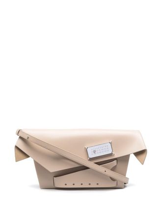 Maison Margiela Leren clutch - Beige
