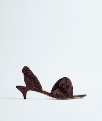 Bottega Veneta Sandali slingback Grace - Bordeaux - Donna - 36