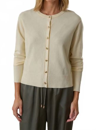 Skies Are Blue Clothing Knit Cardigan With Buttons In Ivory
