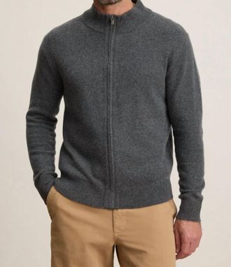 Velvet Dallen Zip-Up Sweater In Storm