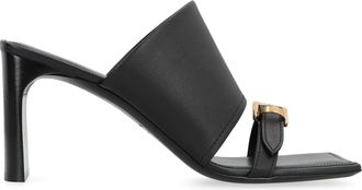 Balenciaga Mens Leather Sandals Bel Air Natural Calf Smooth Calf-Metal Accents Mules Calf/metal
