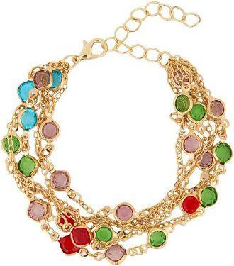 Saachi Saachi Glass Multi Layer Bracelet