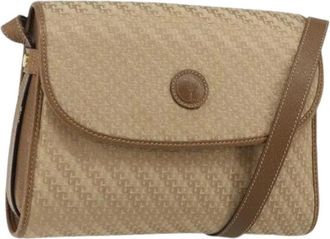 Gucci Pre-owned Canvas Crossbody Tas - Dames - Vintage Schoudertas - Beige - ONE Size - Vintage