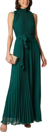Aidan Mattox Pleated Georgette Jumpsuit