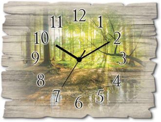 Artland Wanduhr »Wald mit Bach« wahlweise mit Quarz- oder Funkuhrwerk, lautlos ohne Tickgeräusche