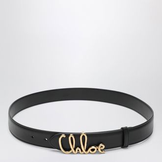 Chlo&eacute; Cintura Iconic in pelle di vitello nera