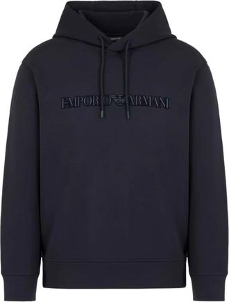 Emporio Armani Heren, Sweatshirts & Hoodies, Blauw, Maat: 2XL