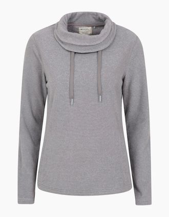 Mountain Warehouse Womens Mountain Warehouse Womens/Ladies Hebridean Cowl Neck Fleece Top - Grey - Size: 12