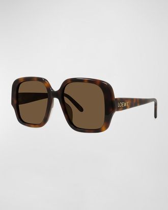 Loewe Logo Acetate Square Sunglasses