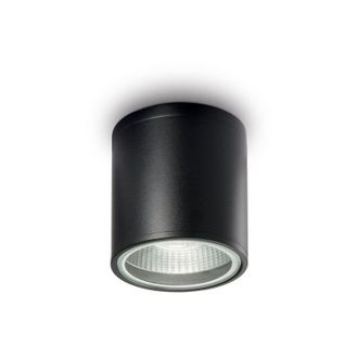 Ideal Lux Plafoniera Moderna Gun Alluminio Nero 1 Luce Gu10