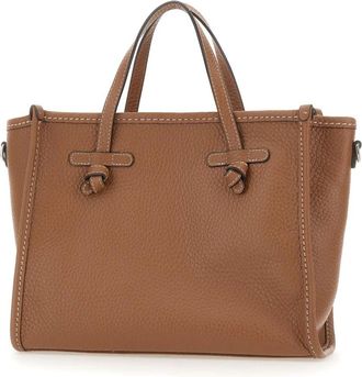 Gianni Chiarini Miss Marcella 32 Maxi Grain Leren Handtas - Dames - Shoppers - Bruin - ONE Size - Leer - Tassen
