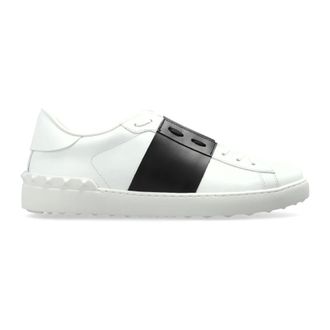 Valentino Garavani Schoenen, Heren, Wit, 45 EU, Open Leren Sneakers